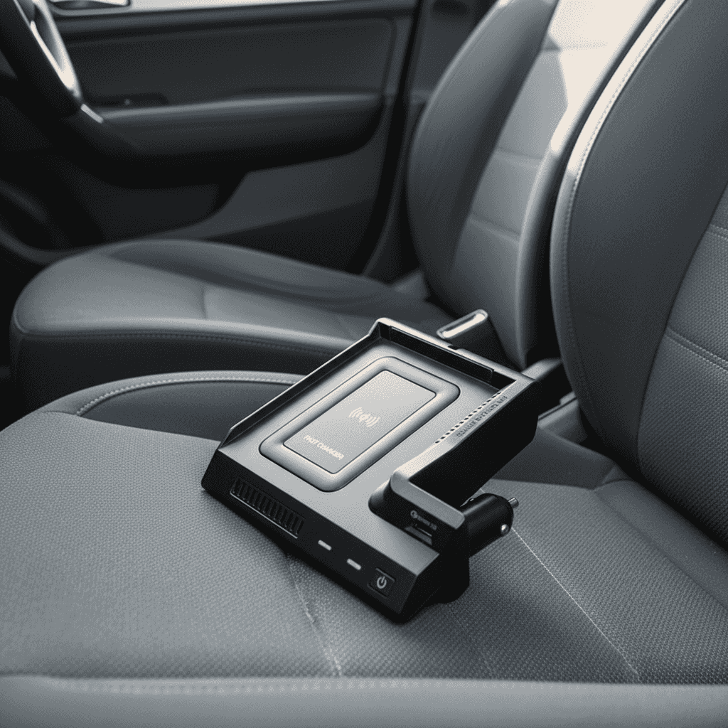 Dock de încărcare wireless pentru mașină, compatibil Mercedes-Benz, încărcare rapidă, poziționare telefon pe scaun auto, design negru
