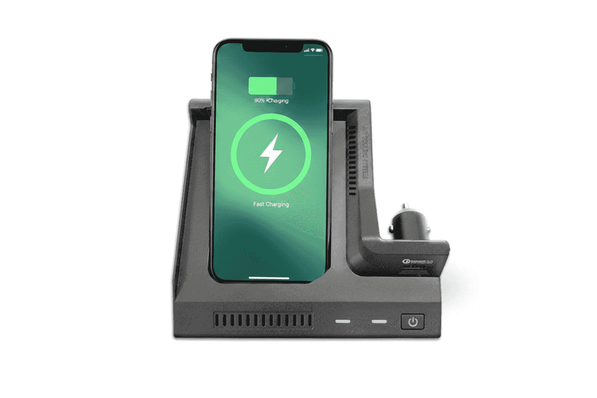 Încărcător wireless auto pentru telefon, compatibil cu Mercedes-Benz A-Class, B-Class, C-Class și GLC, încărcare rapidă, negru, SKU: CJQC109381801AZ