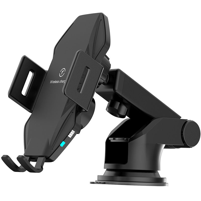 Încărcător Auto Wireless cu Clemă Automată – 15W Încărcare Rapidă