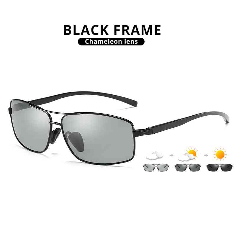 Ochelari de soare polarizați cu lentile schimbătoare, ramă aurie, protecție UV, stil elegant pentru outdoor și condus, SKU: CJNSFJCF00415-A set