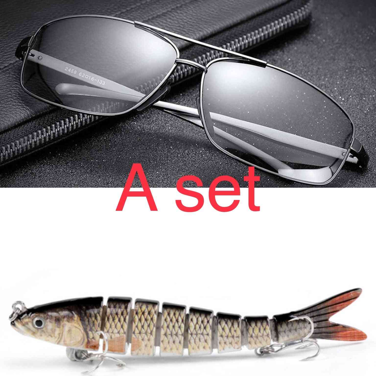 Ochelari de soare cu lentile polarizate, protecție UV, în cutie neagră, pentru stil și confort în activități outdoor și condus