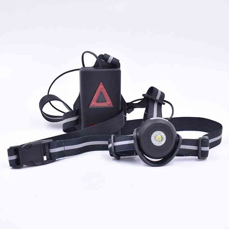 Frontala cu LED și bandă reflectorizantă pentru siguranță, echipament de iluminat pentru activități de camping și urgență