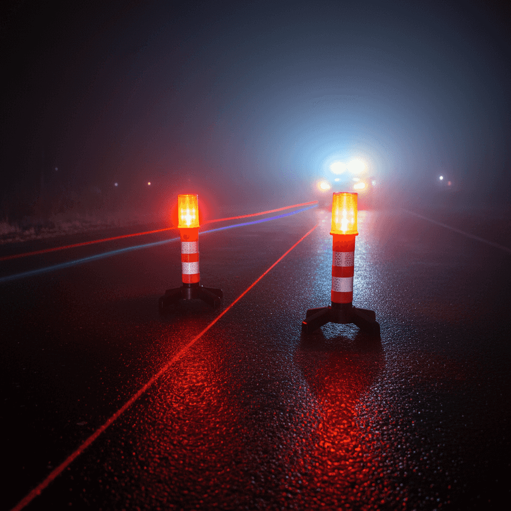 Lampa LED de semnalizare de urgență, cu trei moduri de lumină (alb, roșu, roșu SOS), pentru siguranță în trafic, pe drumuri și autovehicule